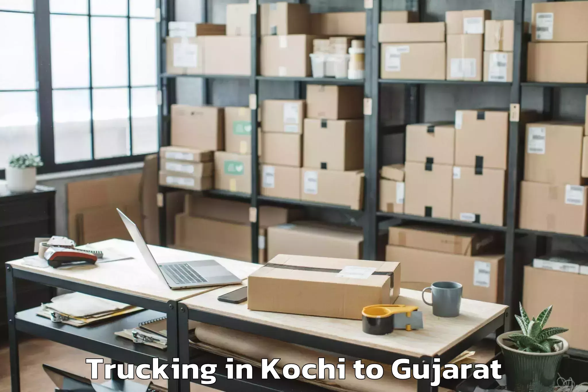 Hassle-Free Kochi to Amdabad Trucking